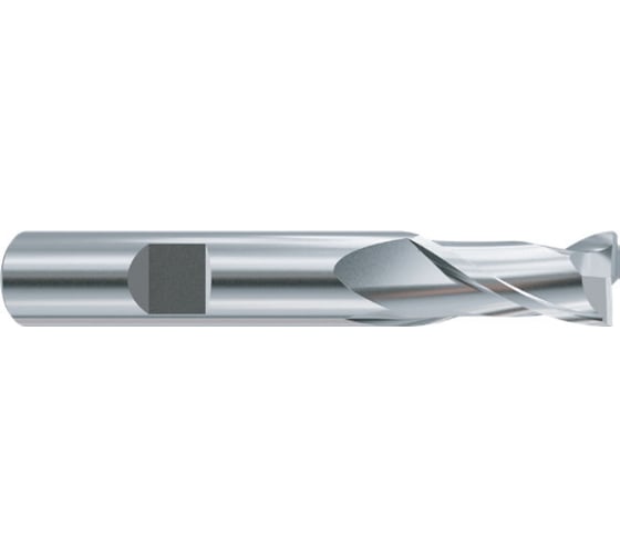 Фреза концевая из быстрорежущей стали New Century SUPER HARDENED 16х16х32х92 мм с 2-мя зубьями с углом спирали 30 удлиненная ESH571160 1