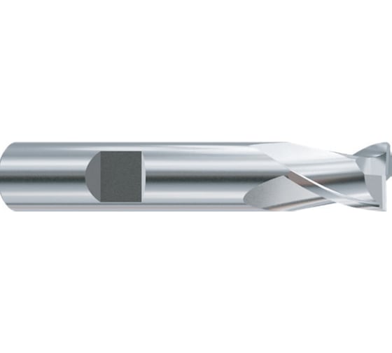 Фреза концевая из быстрорежущей стали New Century SUPER HARDENED 20х20х22х88 мм с 2-мя зубьями с углом спирали 30 укороченная ESH570200