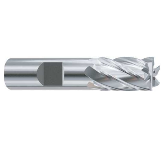 Фреза концевая из быстрорежущей стали New Century SUPER HARDENED 26х25х45х121 мм, с 6-ю зубьями, с углом спирали 30, укороченная, ESH596260 1
