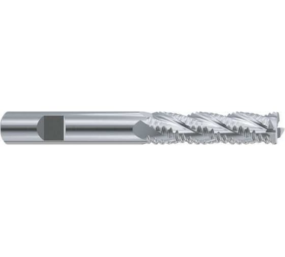 Фреза концевая из быстрорежущей стали New Century SUPER HARDENED 22х20х75х141 мм, многозубая, с углом спирали 30, черновая с крупн ESH752220 1