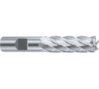 Фреза концевая из быстрорежущей стали New Century SUPER HARDENED 24х25х166х90 мм с 6-ю зубьями с углом спирали 30 удлиненная ESH598240