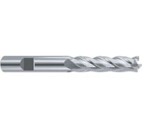 Фреза концевая из быстрорежущей стали New Century SUPER HARDENED 30х25х166х90 мм Z6 многозубая с углом спирали 30 черновая, мелкий шаг ESH762300