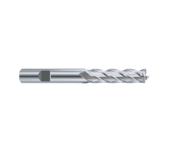 Фреза концевая из быстрорежущей стали New Century SUPER HARDENED 11х12х102х45 мм с 4-мя зубьями с углом спирали 30 удлиненная ESH597110 1