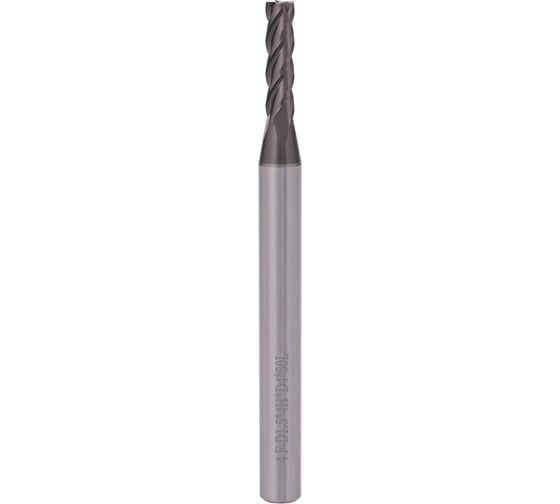 Фреза концевая твердосплавная H-Tools 1.5x50x4/S4мм 4z S30 AICrN 60HRC 6726-015 1