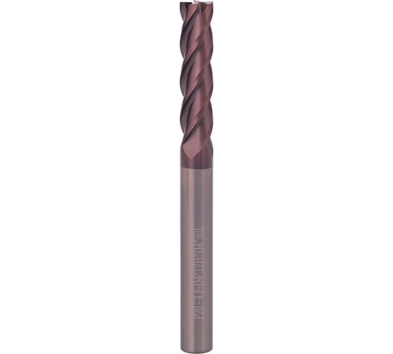 Фреза концевая твердосплавная H-Tools 4x50x12/S4мм 4z P20 TiALN 55HRC 19941-040-d04