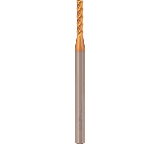 Фреза концевая твердосплавная H-Tools 1x50x3/S4мм 4z P30 TiSiCrN 60HRC 6804-010