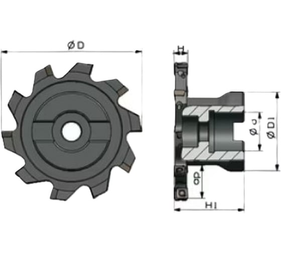 Фреза дисковая насадная SANT PT01.06A22.080.10.H8 80 мм 4603390586213