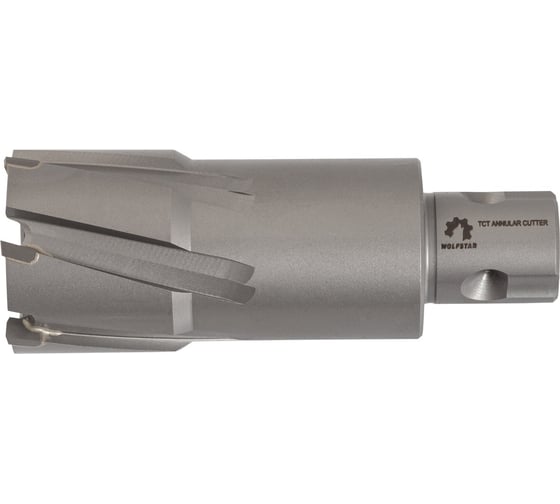 Сверло корончатое по металлу WOLFSTAR 26x55 мм, ТСТ, хв-к Universal/Weldon 19 мм cw00233