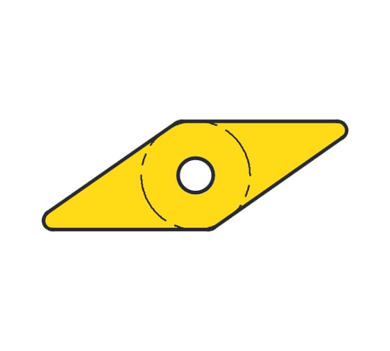 Сменная твердосплавная токарная пластина YG-1 VBMT160408-UG-YG801/VBMT332-UG, - 22000048
