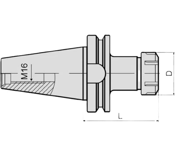 Патрон цанговый TTM BT40-ER32-250 конус MAS403 4603390586879
