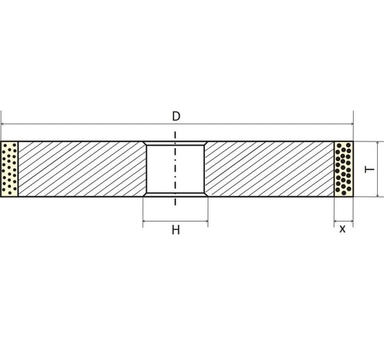 Круг алмазный шлифовальный 1А1 (150x6х5x32 100/80 АС6 В2-01КристАл Лтд 31715