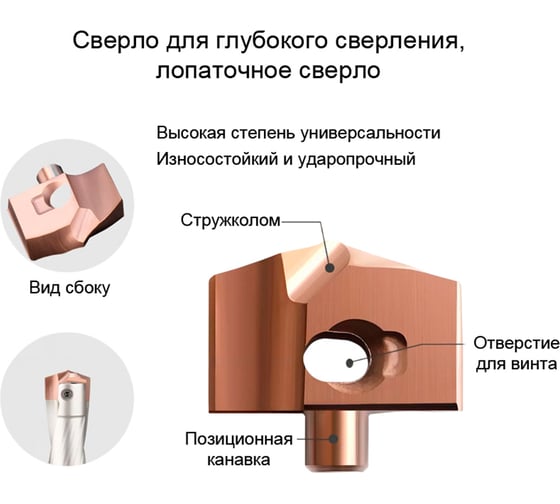 Головка сменная для корпусного сверла DESKAR HCD 25.0-J006 00-00051828