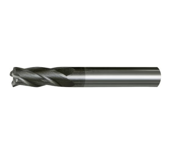 Фреза радиусная DESKAR d6.0 R1.0 6x20x100 ц/х 4F TiALN (P<HRC50 M, K) 00-00057507 1