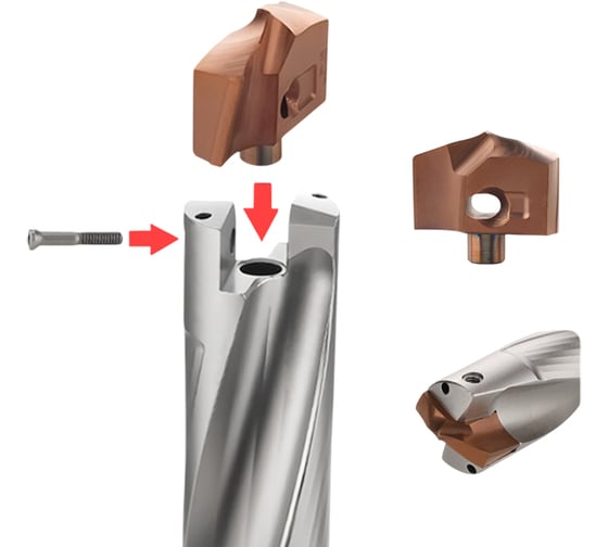 Корпусное сверло c головкой DESKAR JCD C20-170-3D 00-00050210