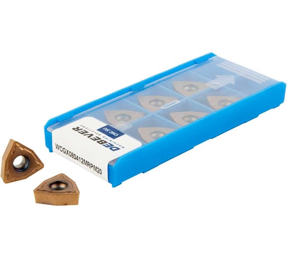 Пластина твердосплавная сверлильная Debever Machining Solutions WCGX080412-MR PM20 WCGX080412MRPM20