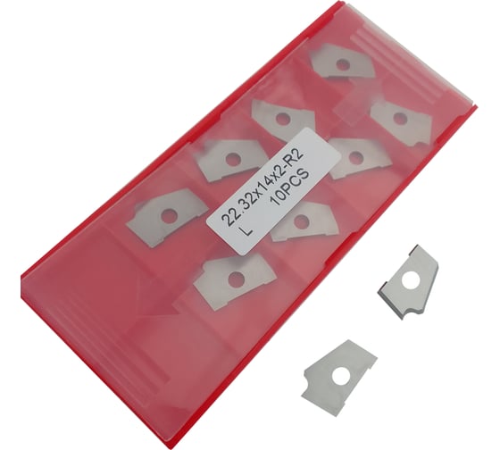 Нож сменный кромочный FHONK 22.3x14x2-R2 HW L (упаковка 10шт) 2231420R2-L-10 1