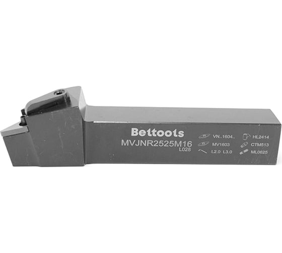 Резец проходной MVJNR 2525 M16 (25х25х150 мм) Beltools ri.430.10 1