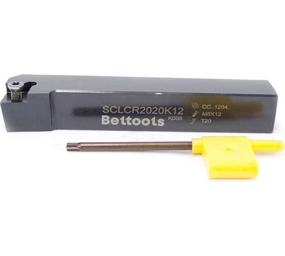 Резец проходной SCLCR 2020 К12 (20х20х125 мм) Beltools ri.428.33 1