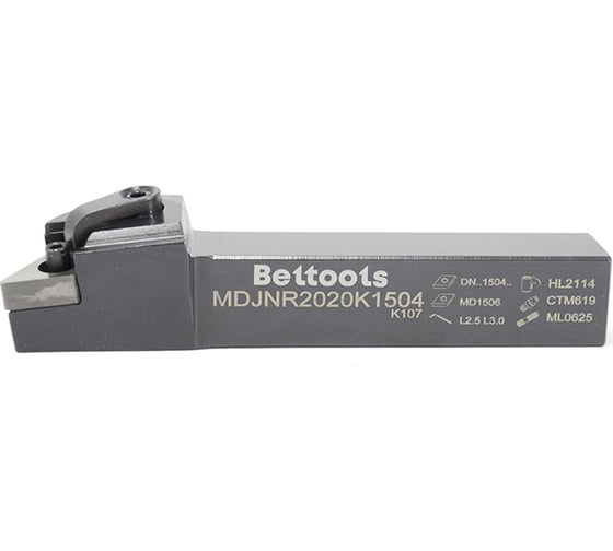Резец проходной MDJNR 2020 К15-04 (20х20х125 мм) Beltools ri.429.22