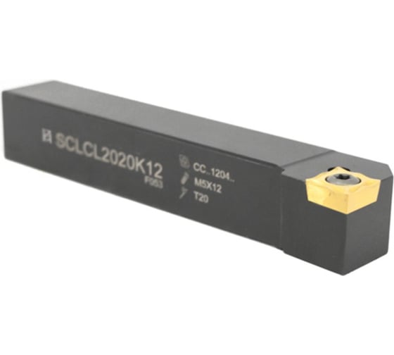 Резец Русский Инструмент проходной с мех. креп. ромбической пл-ны 20 х 20 х 125 SCLCL 2020 К12 левый ri.428.37 1