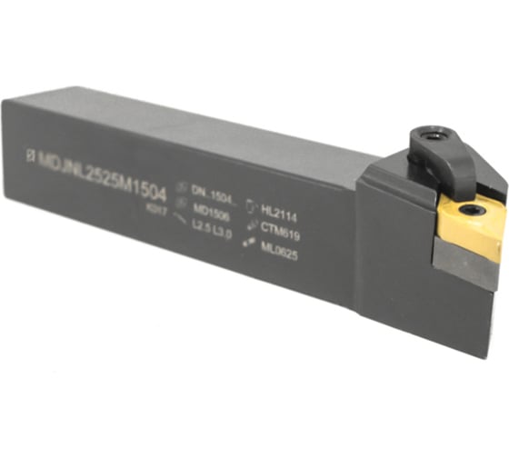 Резец проходной с мех. креп. ромбической пл-ны 25 х 25 х 150 MDJNL 2525 M15-04 левый Русский Инструмент ri.429.26 1