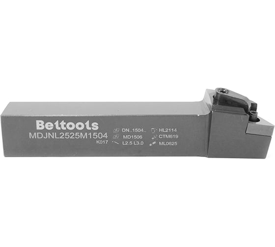 Резец проходной MDJNL 2525 M15-04 (25х25х150 мм; левый) Beltools ri.429.26 1