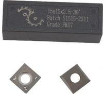 Нож сменный FHONK квадратный твердосплавный 15x15x2.5 30º HW (упаковка 10шт) 151525/30FK07-10