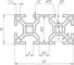 Профиль конструкционный н/а Алтервиа 30x60, паз 8 A02306008X2000 4
