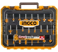 Набор фрез INGCO 6 мм 24 шт INDUSTRIAL AKRT24062