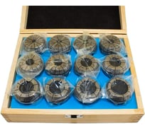 Набор цанг CNIC ER50 из 11 шт d10-34мм в деревянной упаковке 75766