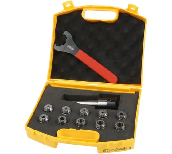 Патрон цанговый с цангами IVENT tools 0760 MS3-ER25 (10) 3-16 мм 4687206820685