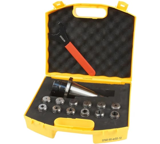 Патрон цанговый с цангами IVENT tools 0760 50-ER32 (12) 3-20 мм 4687206820654 1