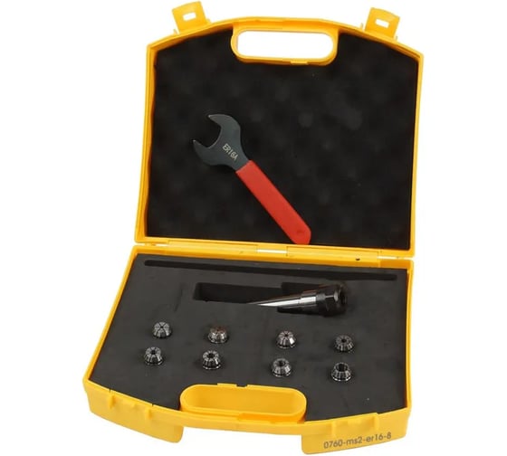 Патрон цанговый с цангами IVENT tools 0760 MS2-ER16 (8) 2-10 мм 4687206820661 1