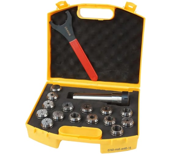 Патрон цанговый с цангами IVENT tools 0760 MS5-ER40 (15) 3-26 4687206820739 1