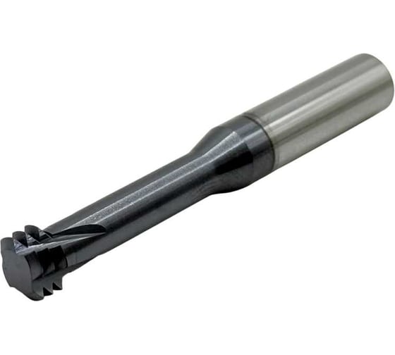 Резьбофреза трехзаходная твердосплавная TORNERI М10x1.5 (D7.9x20хD8x60x4T) по стали с покрытием TiXCo Т026188