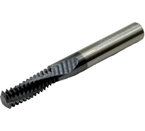 Резьбофреза многозаходная твердосплавная TORNERI М8.0x1.25 (D5.9x16хD6x50x3T) по стали с покрытием TiXCo Т026200