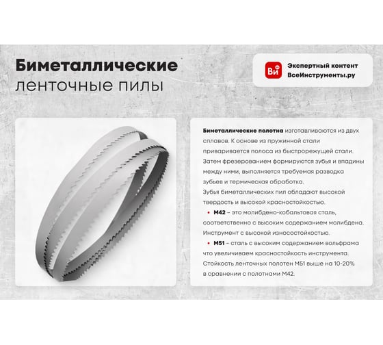 Пила ленточная M42 (6780 мм; 41 мм; шаг 4/6TPI) REALREZ 4687201903932