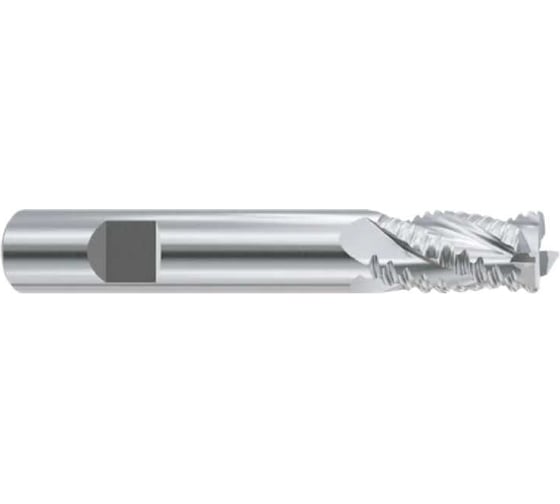 Фреза концевая из быстрорежущей стали New Century SUPER HARDENED многозубая с углом спирали 30 черновая ESH751200