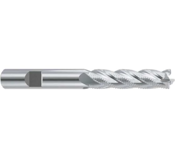 Фреза концевая из быстрорежущей стали New Century SUPER HARDENED многозубая с углом спирали 30 черновая ESH762280