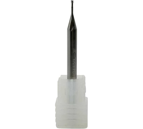 Резьбофреза трехзаходная твердосплавная TORNERI М1.6x0.35 (D1.2x4хD4x50x3T) по алюминию Т026227