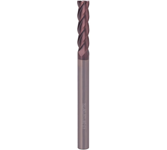 Фреза концевая твердосплавная H-Tools 8.0x75x32/S8мм 4z(R0.5) P20 TiALN 55HRC 13670-080