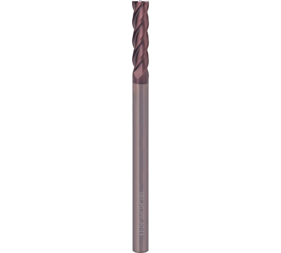 Фреза концевая твердосплавная H-Tools 4.0x100x16/S4мм 4z P20 TiALN 55HRC 19945-040-d04