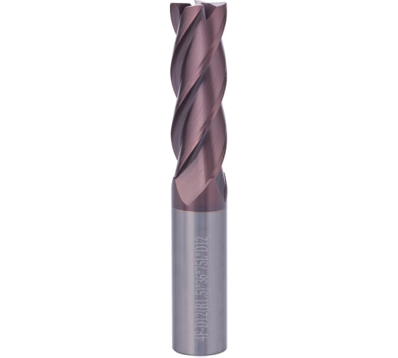 Фреза концевая твердосплавная H-Tools 12x75x36/S12мм 4z(R1.5) P20 TiALN 55HRC 13678-120