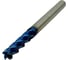 Фреза концевая твердосплавная TORNERI ц/х ф 8.0x35x100 мм z=4, с покрытием nACo-blue, HRC 65 Т026007 1