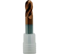 Фреза сферическая твердосплавная TORNERI ц/х ф 16x32x100 мм z=4 по стали, с покрытием TiXCo, HRC 55 Т026299