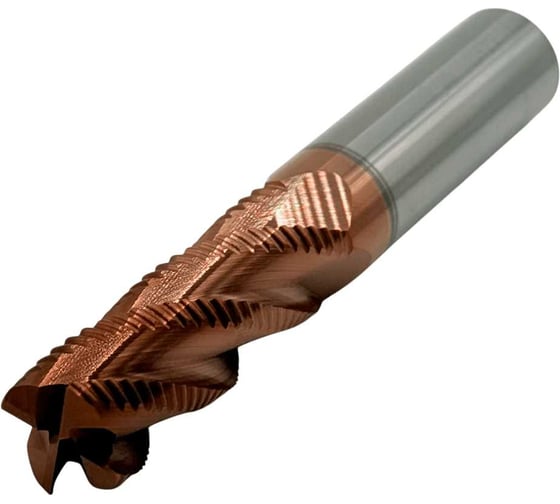 Фреза концевая твердосплавная обдирочная ц/х TORNERI 16x45x100 мм z=4, с покрытием TiXCo, HRC 55 Т026129