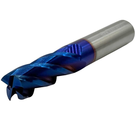 Фреза концевая твердосплавная ц/х TORNERI 16x45x100 мм, z=4, с покрытием nACo-blue, HRC 65 Т025999 1