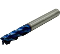 Фреза концевая твердосплавная ц/х TORNERI 8.0x25x75 мм, z=4, с покрытием nACo-blue, HRC 65 Т026004