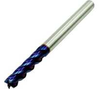 Фреза концевая твердосплавная ц/х TORNERI 6.0x25x75 мм, z=4, с покрытием nACo-blue, HRC 65 Т026003