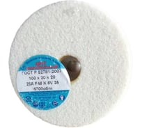 Круг шлифовальный ОАО Волжский абразивный завод 1 100x20x20 25А F46 K 6 V 6700 УП-00198987